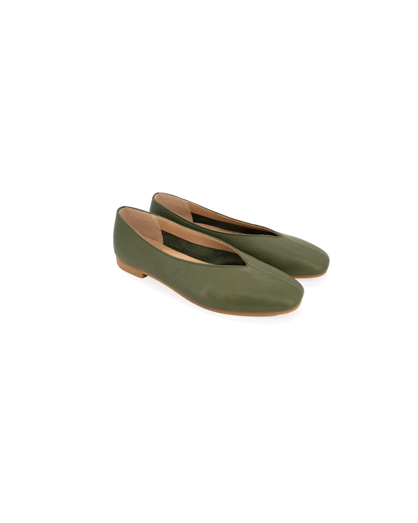 Olivia Flats - Olive Green